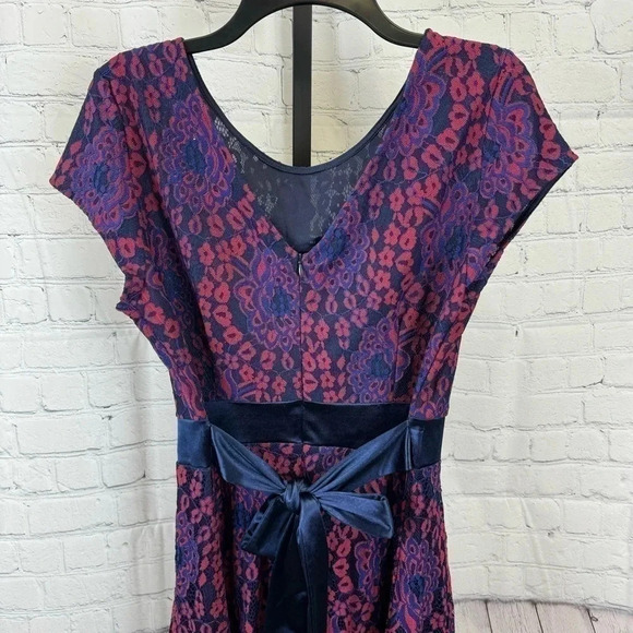 Miusol Red and Blue Lace DressSize XL - Picture 3 of 8